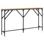 vidaXL Table console Chêne 140x23x75 cm Bois d'ingénierie