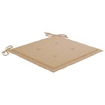 vidaXL Chaises pliables d'extérieur lot de 2 et coussins Bois d'acacia