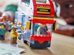 LEGO City - Bus rouge à deux étages (60407) - 5 minifigurines  étage supérieur ouvert