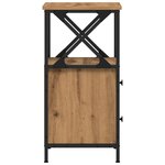 vidaXL Tables de chevet 2 Pièces chêne artisanal bois d'ingénierie