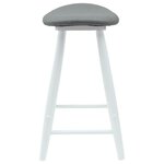 vidaXL Chaises de salle à manger 2 Pièces Blanc 46 x 37 x 63 cm