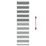 vidaXL Store zèbre gris foncé largeur du tissu 35 9 cm polyester