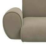 vidaXL Fauteuil de sol ajustable Kaki Velours grainé