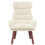 vidaXL Fauteuil relaxant Crème 69 x 74 x 93 cm Velours