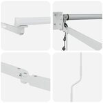 vidaXL Cadre de store rétractable électrique Blanc 3 x 2 m Aluminium