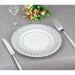 Service 18 pieces Grain de riz en porcelaine noir