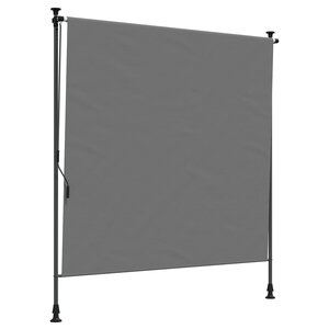 vidaXL Store Roulant Extérieur Gris clair 150 x 270 cm