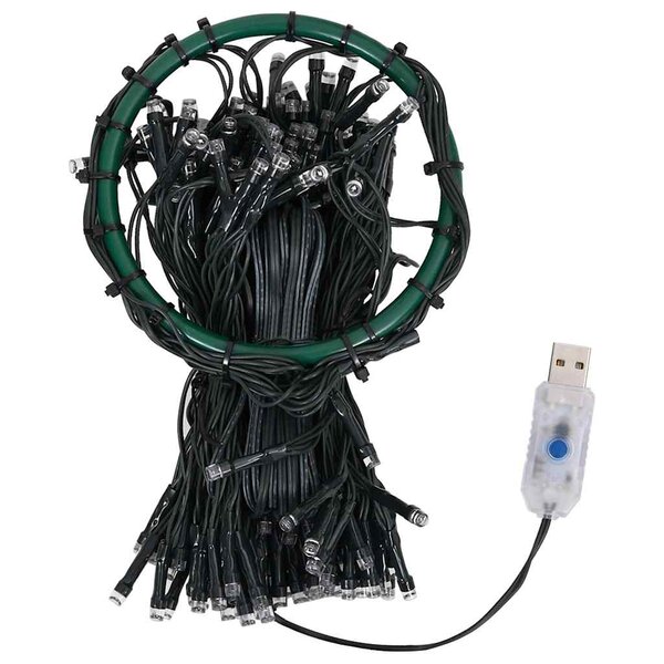 vidaXL Guirlande lumineuse filet d'arbre de Noël 500 LED 500 cm