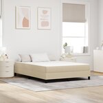 vidaXL Matelas de lit à ressorts ensachés en gris clair et vert  confort moyen  140x200x20 cm tissu