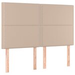 vidaXL Sommier à lattes de lit avec matelas Cappuccino 140x190 cm