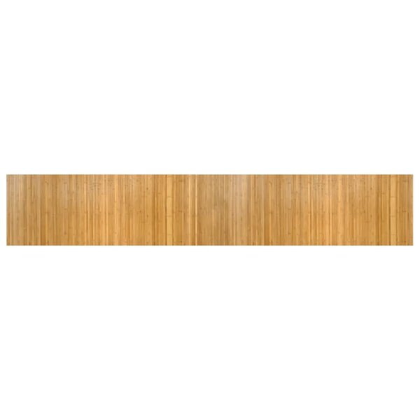 vidaXL Tapis rectangulaire naturel 70x400 cm bambou