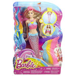 Barbie poupée sirène avec lumières arc-en-ciel dhc40