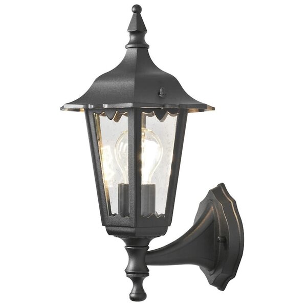 KONSTSMIDE Applique murale Firenze en haut Noir mat