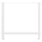 vidaXL Pieds de table à manger Blanc 2 pièces 70 x (72-73) cm Acier