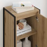 vidaXL Buffet Chêne artisan 43 x 36 x 75 5 cm Bois d'ingénierie