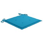 Vidaxl chaises de jardin 8 pièces avec coussins bois d'acacia solide