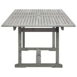 vidaXL Table à dîner de jardin (160-240)x100x75cm Bois d'acacia massif
