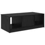 vidaXL Table basse Chêne noir 100 x 50 x 36 cm Bois d'ingénierie