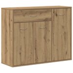 vidaXL Buffet chêne artisanal 88x30x70 cm bois d'ingénierie