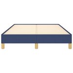 vidaXL Cadre de lit sans matelas bleu 120x190 cm tissu