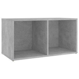 vidaXL Meuble TV gris béton 72x35x36 5 cm bois d’ingénierie