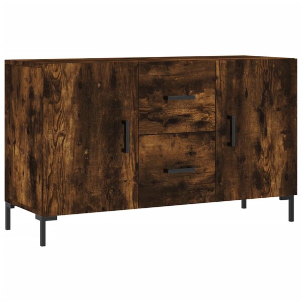 vidaXL Buffet chêne fumé 100x36x60 cm bois d'ingénierie