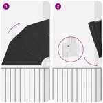 vidaXL Écran de confidentialité pour balcon Anthracite 140 x 140 cm