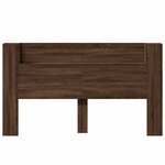 vidaXL Armoire tête de lit avec LED chêne marron 180x16 5x103 5 cm