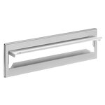 Entrée de boîte aux lettres en acier inoxydable pour porte  mur  C-601  23 x 3 cm