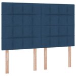 vidaXL Lit de Rangement Bleu 140 x 200 cm Cuir synthétique