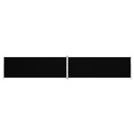 vidaXL Auvent latéral rétractable Noir 220x1200 cm