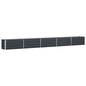 vidaXL Jardinière Anthracite 480 x 50 x 45 cm Acier galvanisé