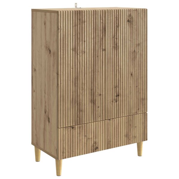 vidaXL Buffet Chêne artisanal 66 x 34 5 x 95 cm Bois d'ingénierie