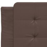 vidaXL Coussin de tête de lit marron 80 cm similicuir
