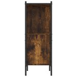 vidaXL Bibliothèque chêne fumé 72x28x77 5 cm bois d'ingénierie