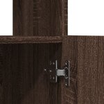 vidaXL Buffet haut chêne marron 63x33x140 cm bois d'ingénierie