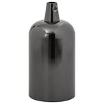 vidaXL Douilles de lampe 2 Pièces noir brillant E27