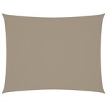 vidaXL Voile de parasol tissu oxford rectangulaire 4x5 m taupe
