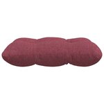 vidaXL Coussins de siège 4 pc Tissu Bordeaux 40 x 40 x 12 cm