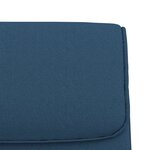 vidaXL Banc Bleu 100x64x80 cm Tissu