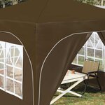 vidaXL Tente de fête pop-up 290 x 290 x 245 cm Taupe