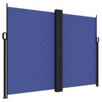 vidaXL Auvent latéral rétractable bleu 180x1200 cm