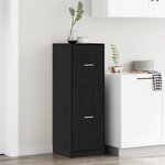 vidaXL Cabinet de pharmacien Chêne noir 40x41x118 cm Bois reconstitué