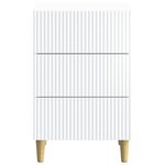 vidaXL Cabinet de chevet Blanc 43 x 41 x 66 5 cm Bois d'ingénierie