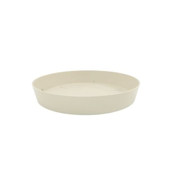 PLASTIKEN Plateau pour Pot a fleurs 24 Cm Collection TES - Ecru