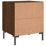 vidaXL Tables de chevet 2 Pièces chêne marron 40x35x47 5 cm