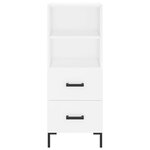 vidaXL Buffet haut Blanc 34 5x34x180 cm Bois d'ingénierie
