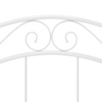 vidaXL Cadre de lit sans matelas blanc métal 100x200 cm