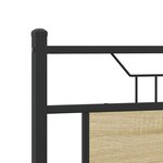 vidaXL Cadre de lit sans matelas chêne sonoma 140x190 cm