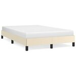 vidaXL Cadre de lit sans matelas crème 120x190 cm similicuir